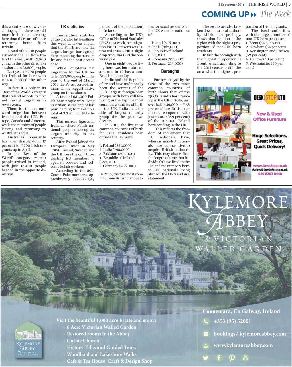 Irish World Preview Pages