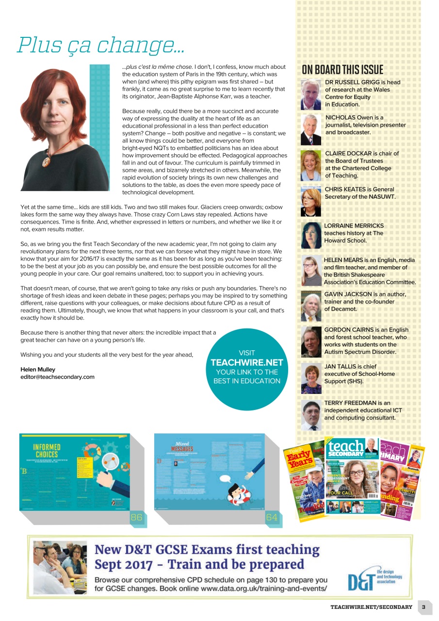 Teach Secondary Preview Pages