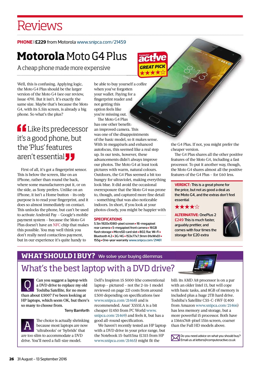 Computer Active Preview Pages