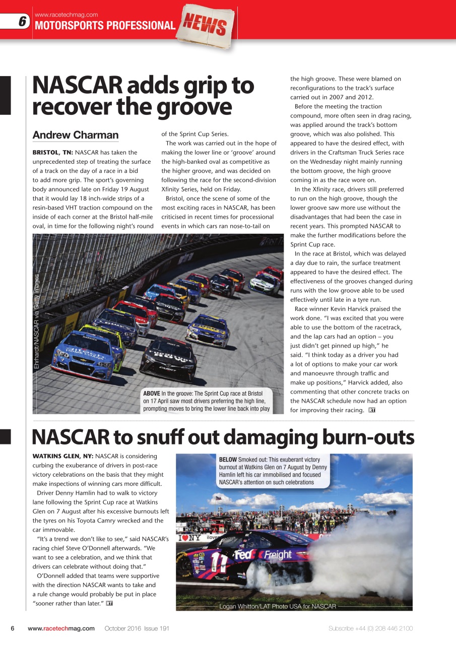 Race Tech Preview Pages