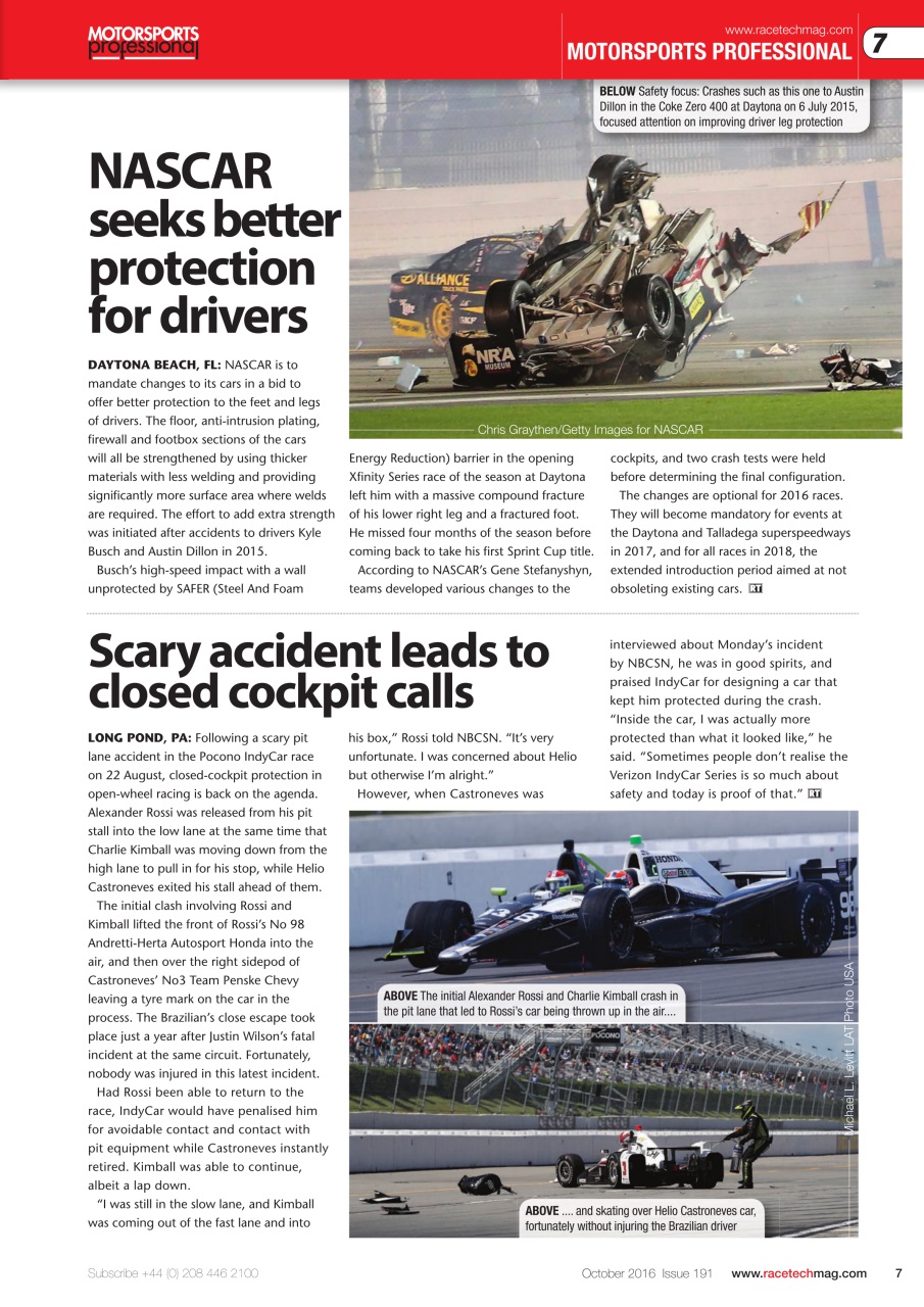 Race Tech Preview Pages