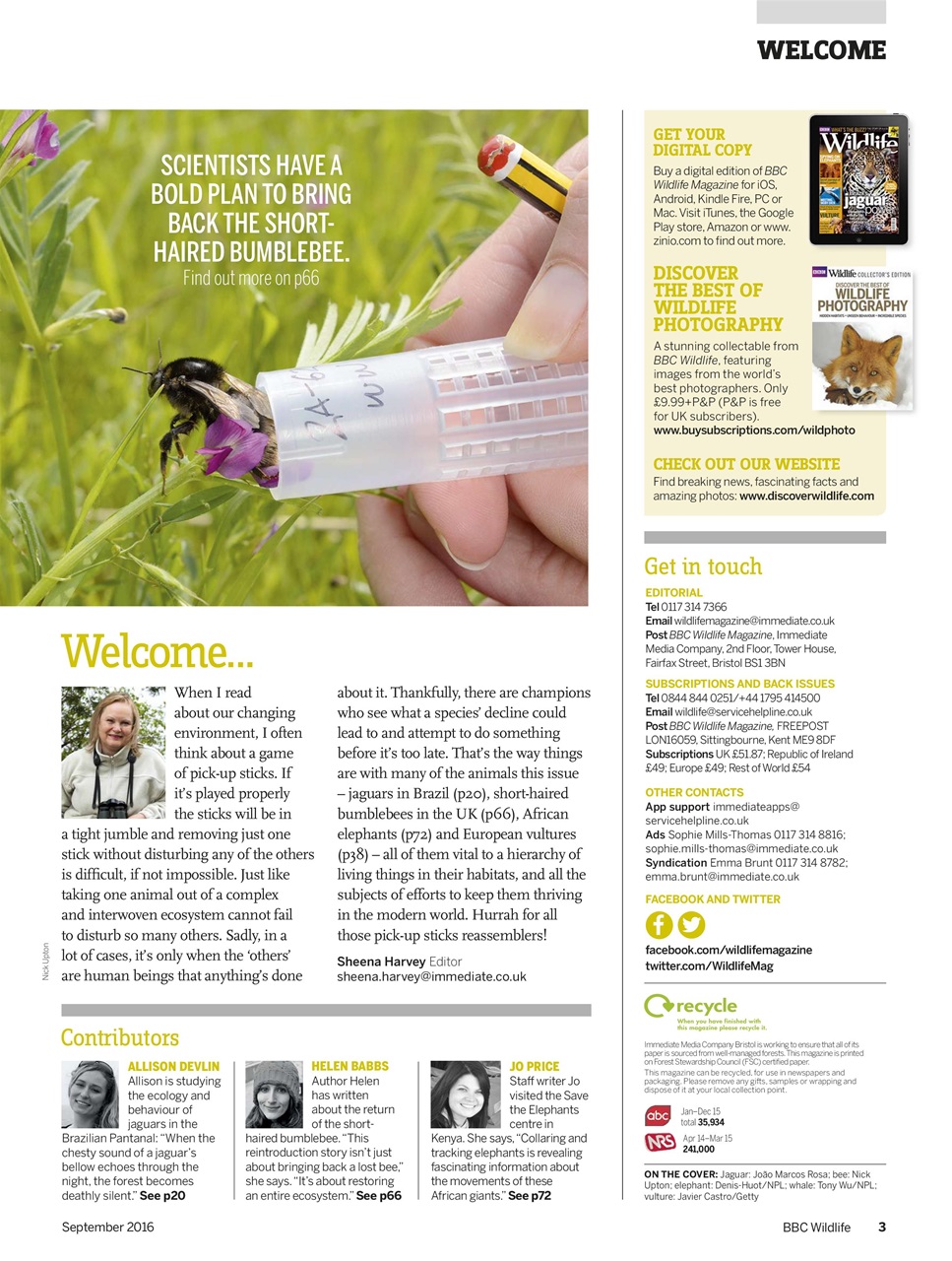BBC Wildlife Magazine Preview Pages