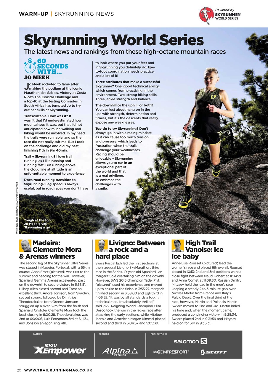 Trail Running Preview Pages