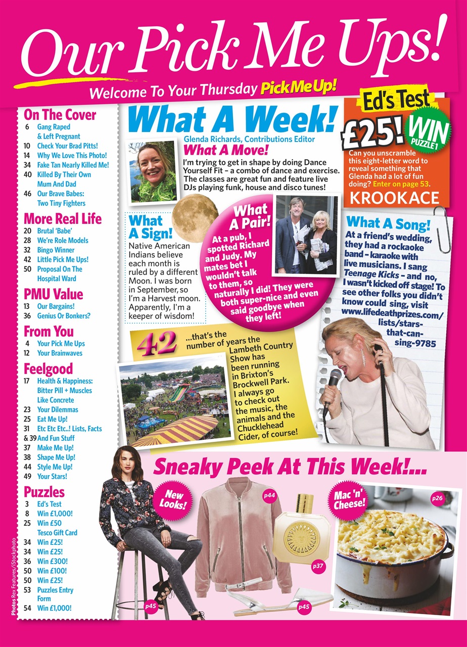 Pick Me Up Preview Pages