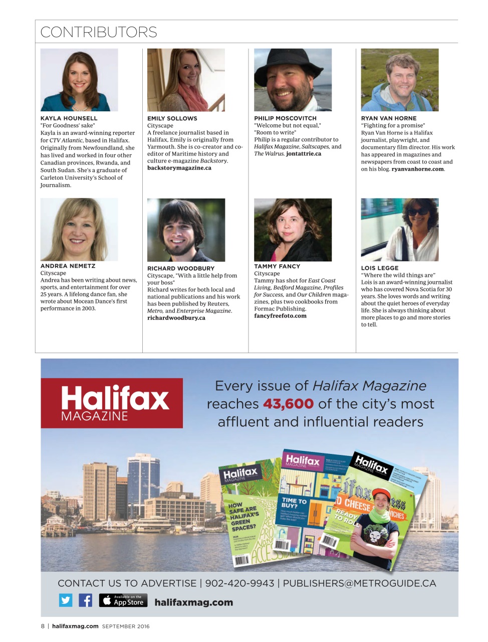Halifax Magazine Preview Pages