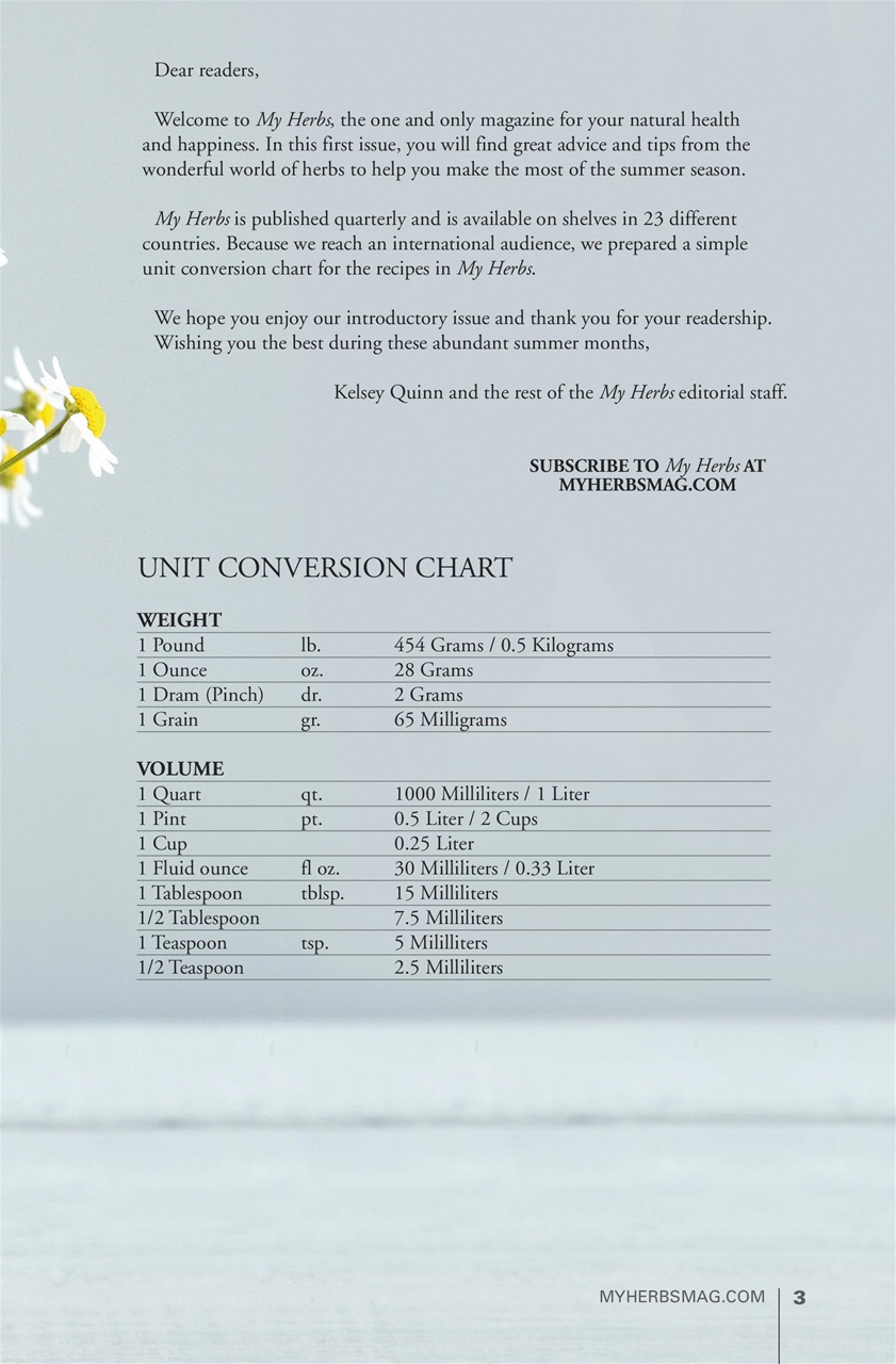 My Herbs Magazine Preview Pages
