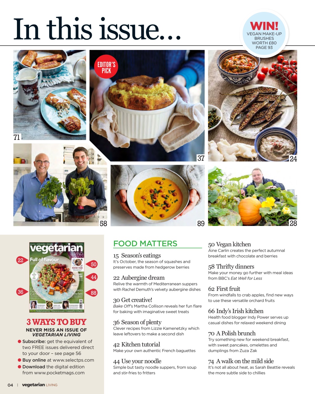 Vegetarian Living Preview Pages