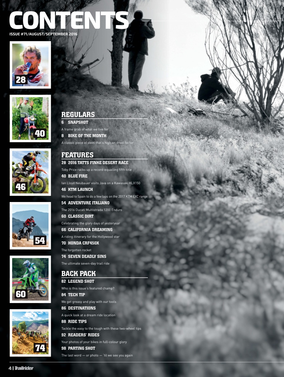 Trailrider Preview Pages