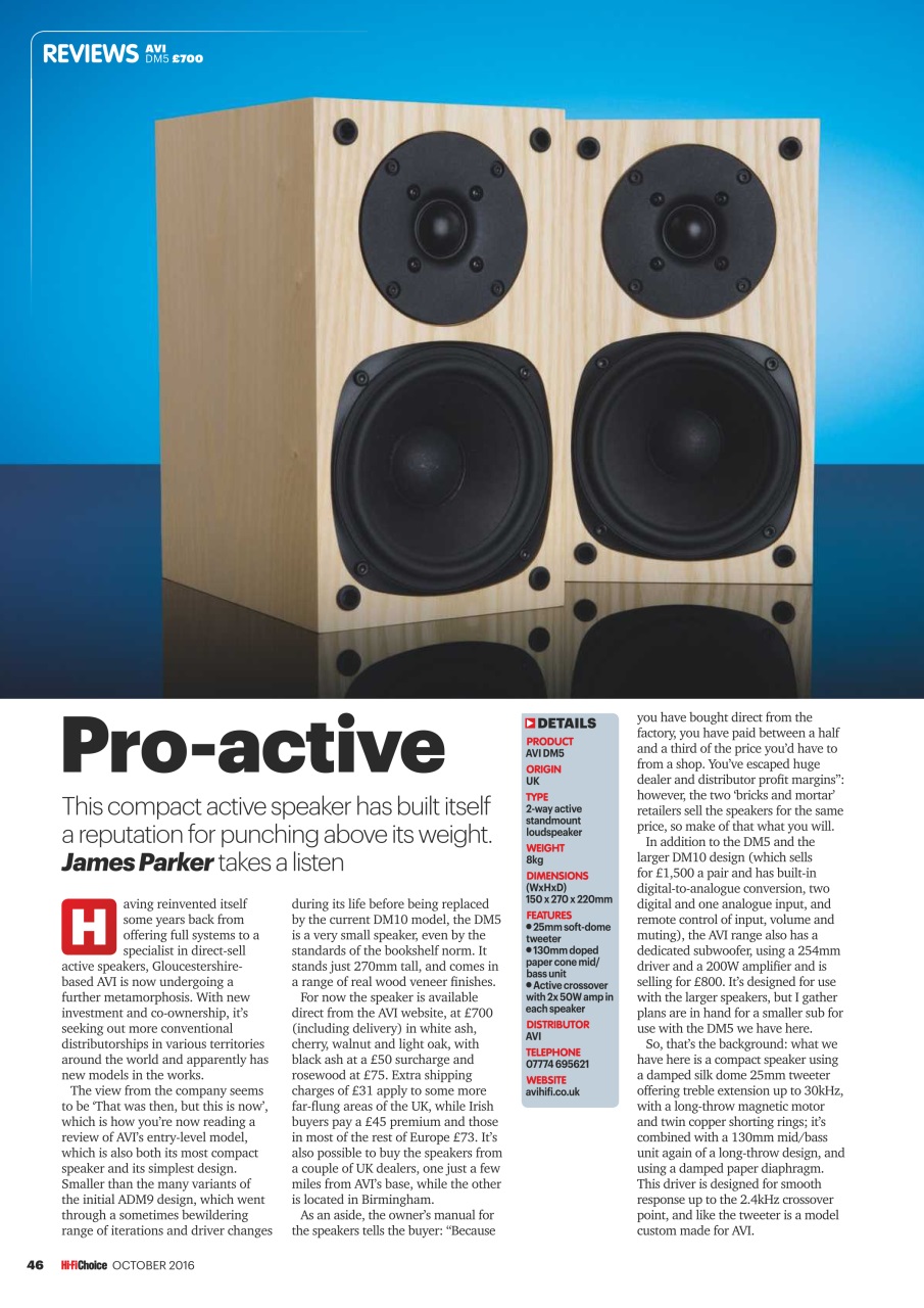 Hi-Fi Choice Preview Pages