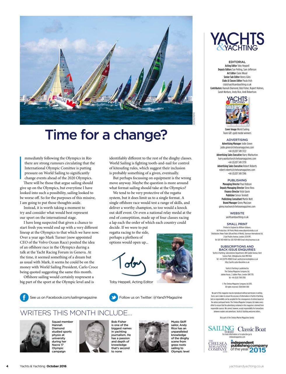 Yachts & Yachting Preview Pages