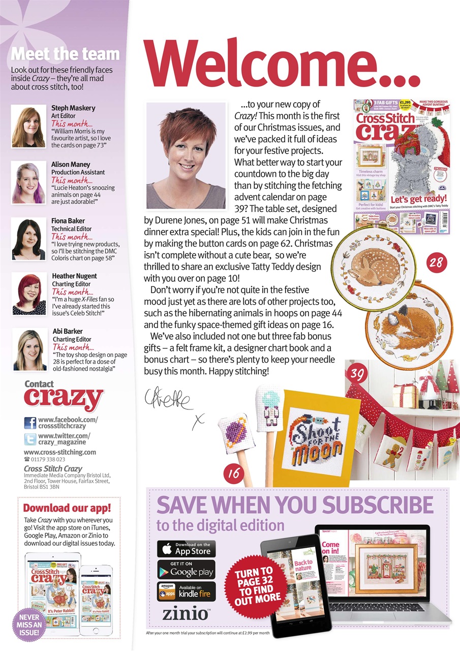 Cross Stitch Crazy Preview Pages