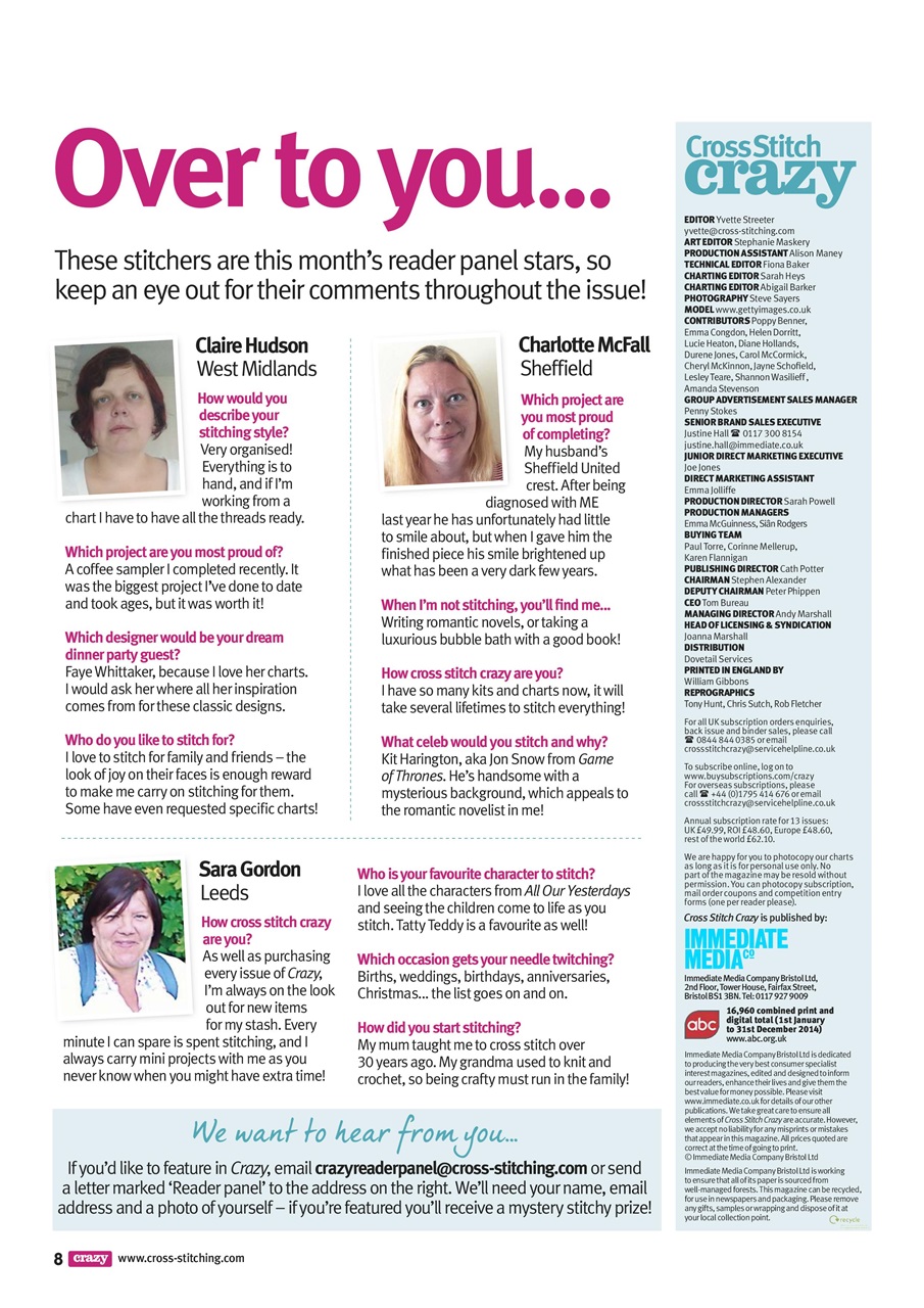 Cross Stitch Crazy Preview Pages