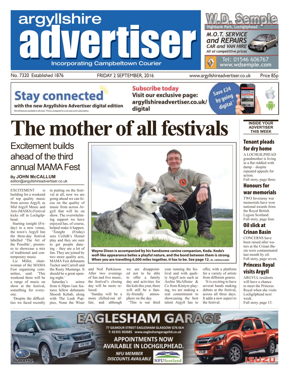 Argyllshire Advertiser Preview Pages