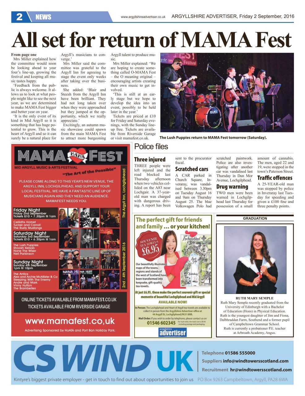 Argyllshire Advertiser Preview Pages