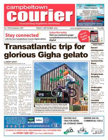 Campbeltown Courier issue 2nd September 2016