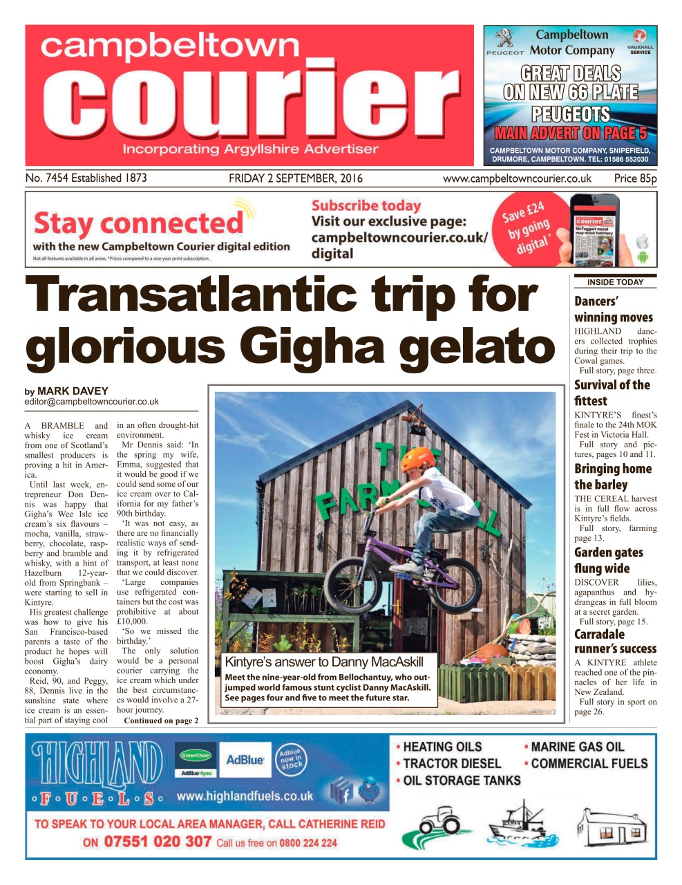 Campbeltown Courier Preview Pages