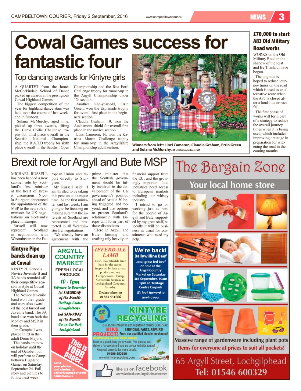 Campbeltown Courier Preview Pages