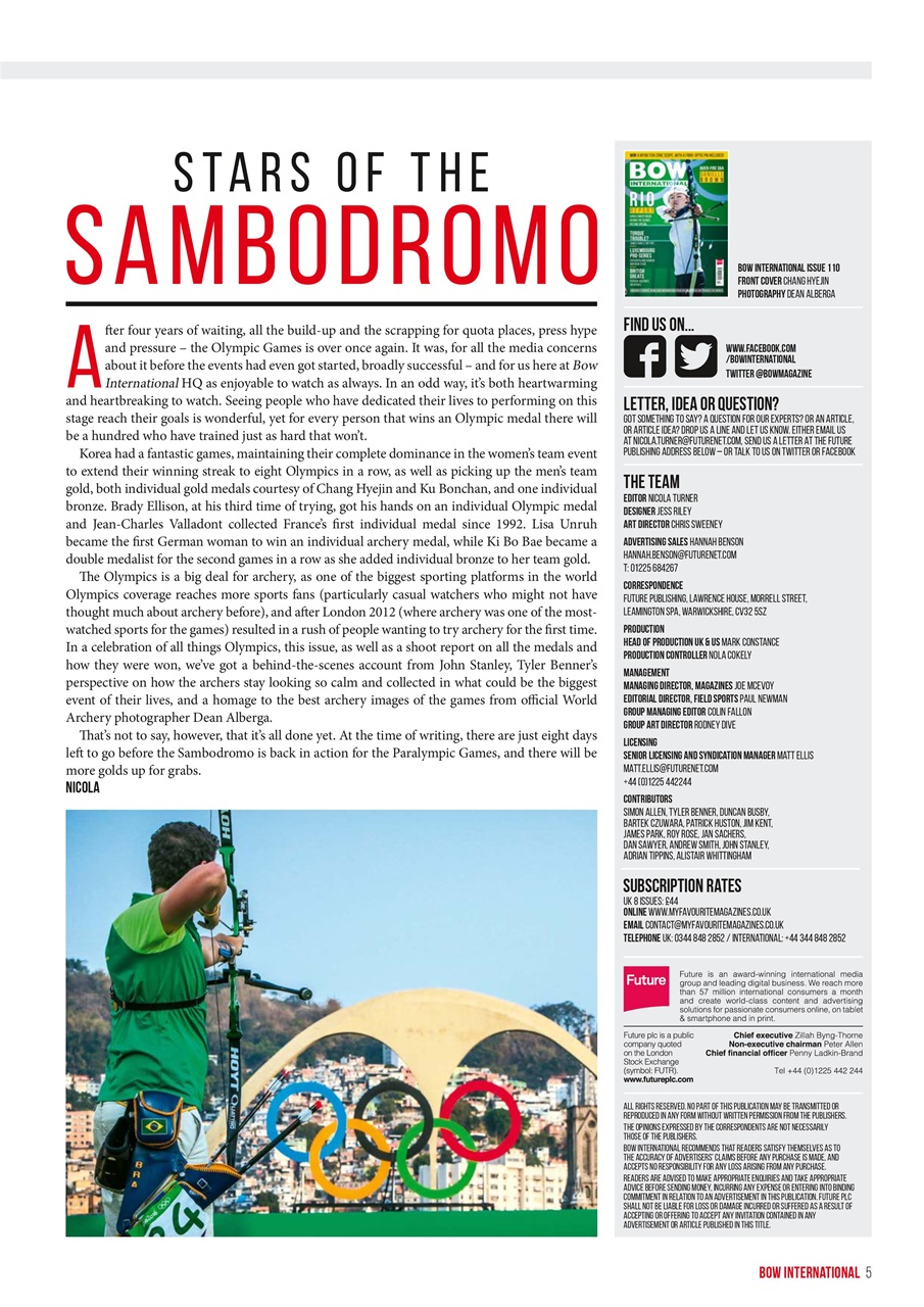 Bow International Preview Pages