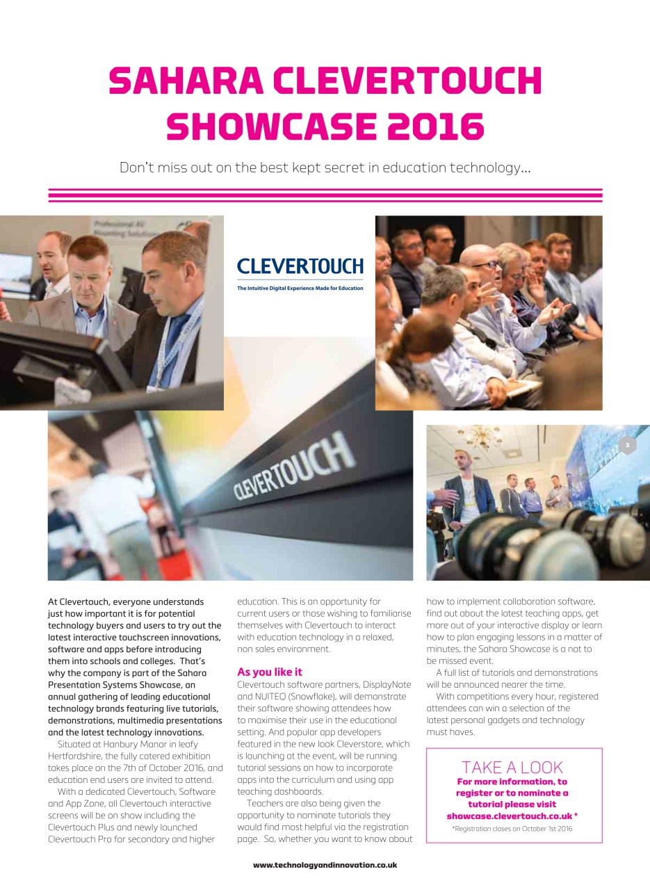 Technology and Innovation Preview Pages