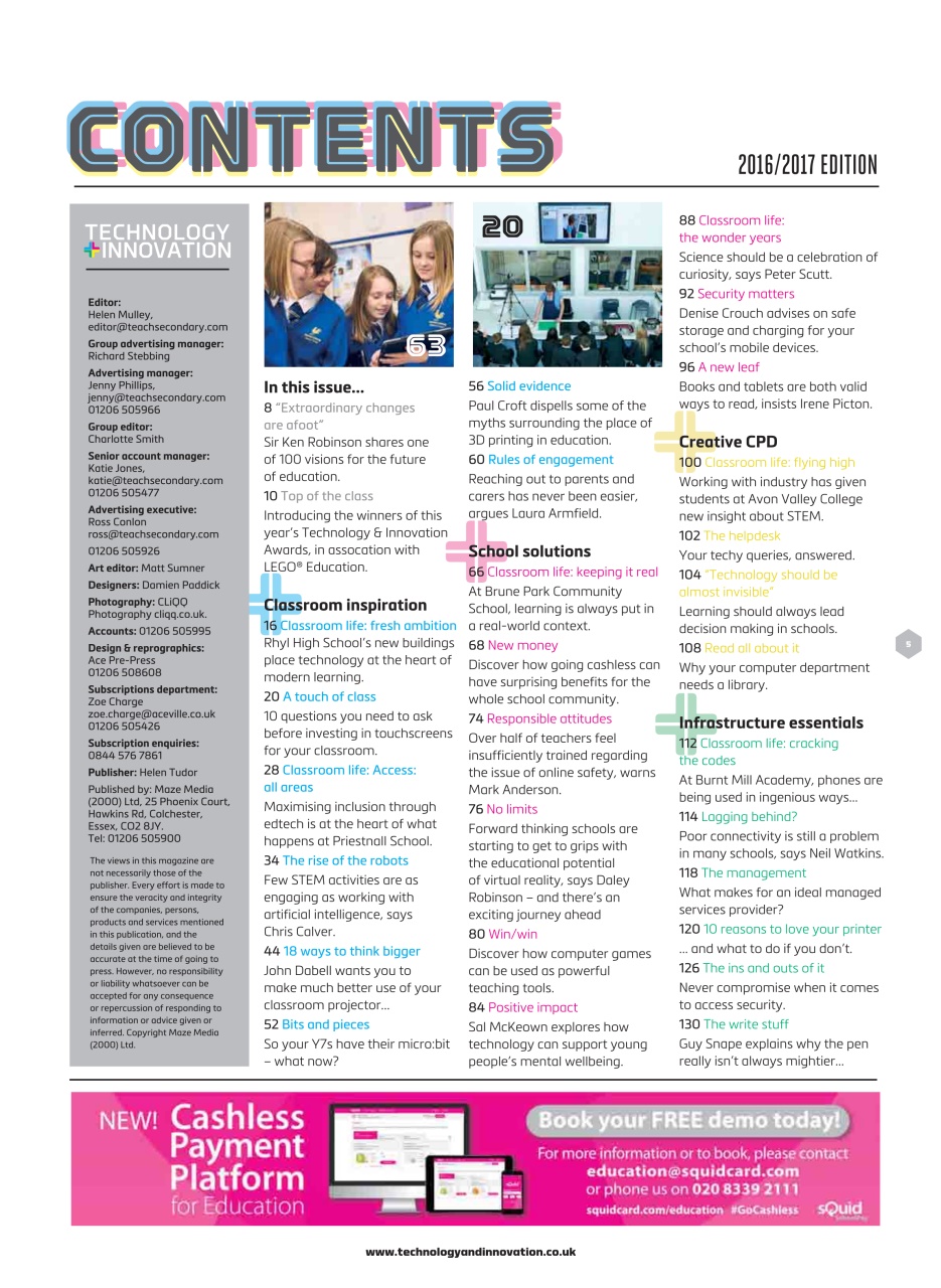 Technology and Innovation Preview Pages