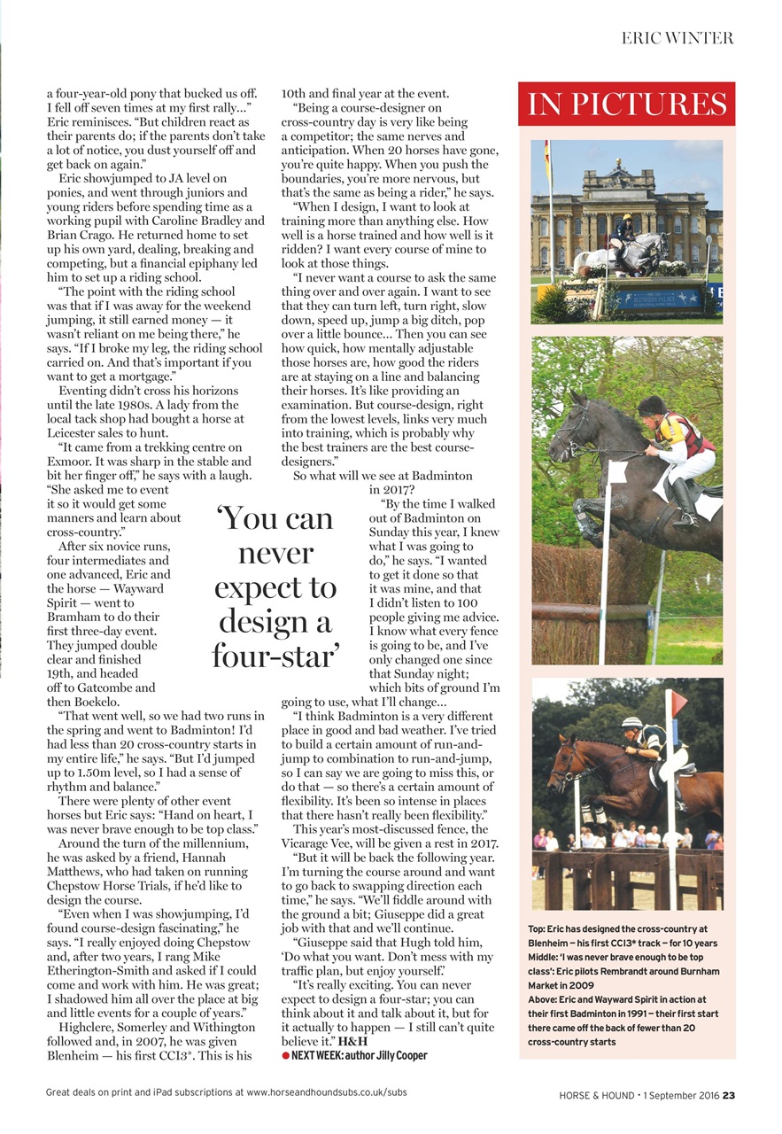 Horse & Hound Preview Pages