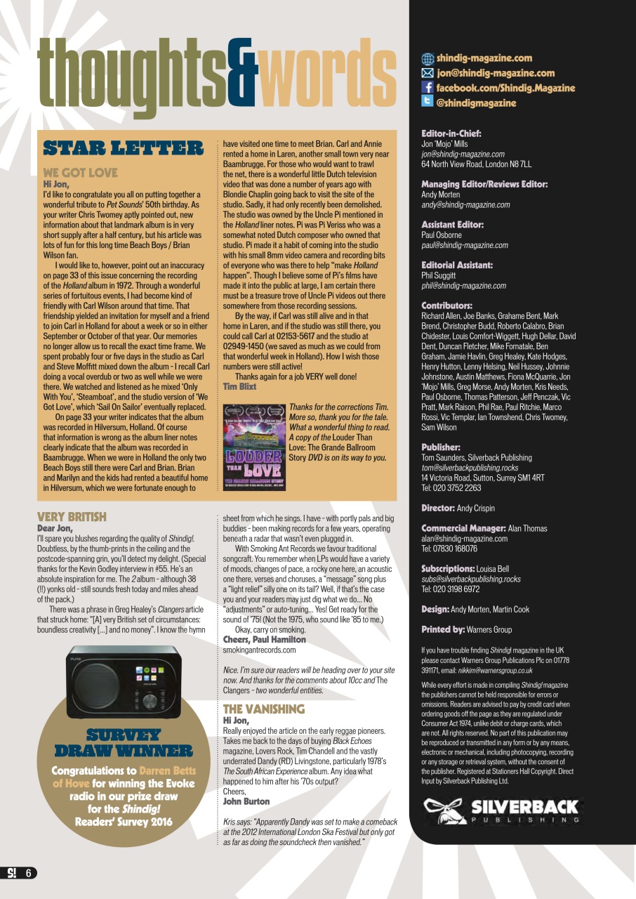 Shindig! Preview Pages