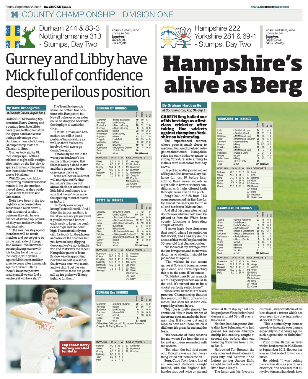 The Cricket Paper Preview Pages