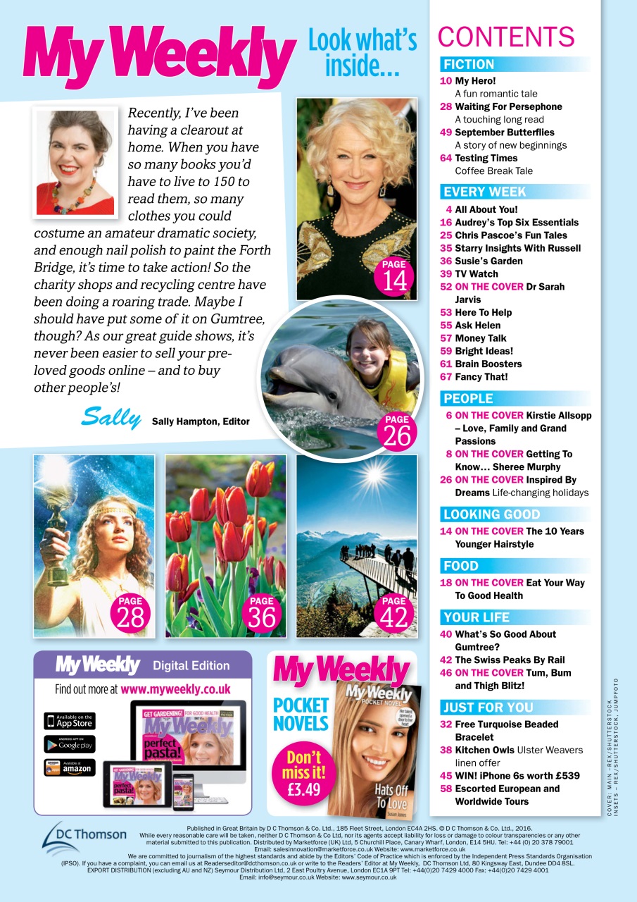 My Weekly Preview Pages