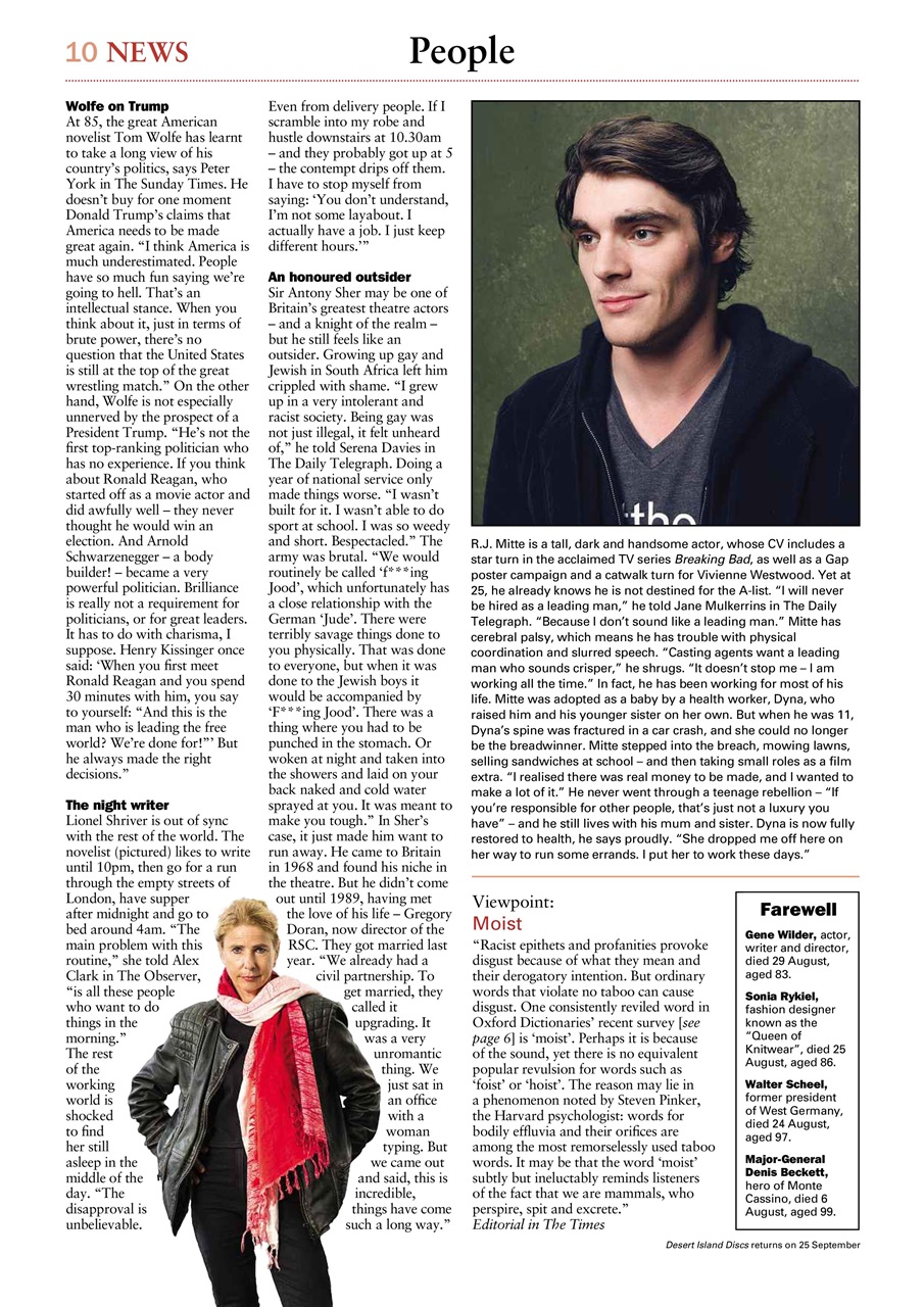 The Week Preview Pages