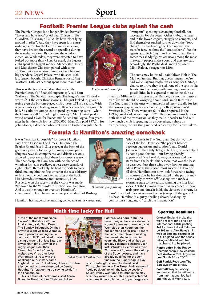 The Week Preview Pages
