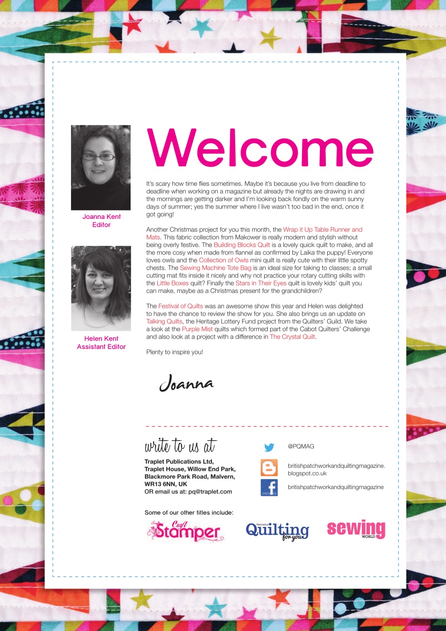 Patchwork and Quilting Preview Pages