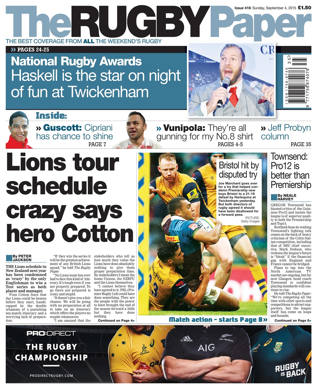 The Rugby Paper Preview Pages