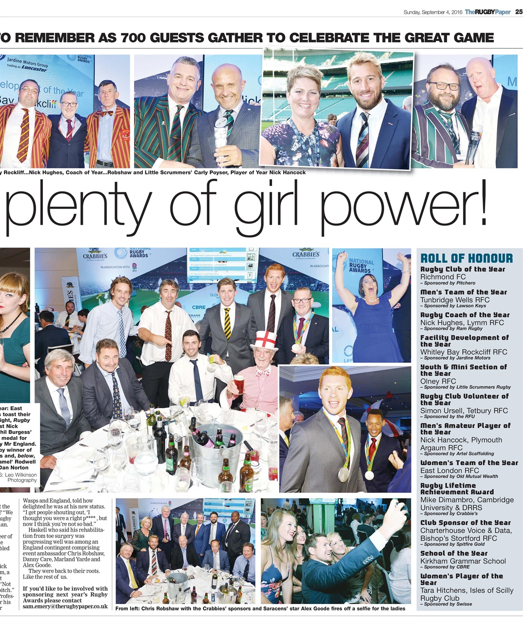The Rugby Paper Preview Pages