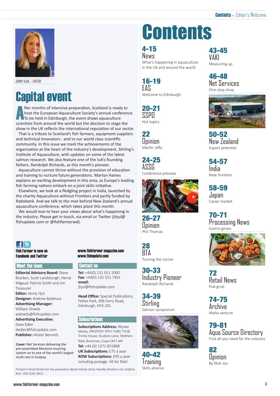 Fish Farmer Magazine Preview Pages