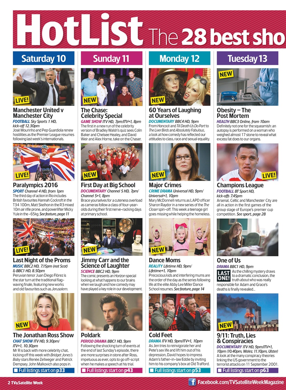 TV & Satellite Week Preview Pages