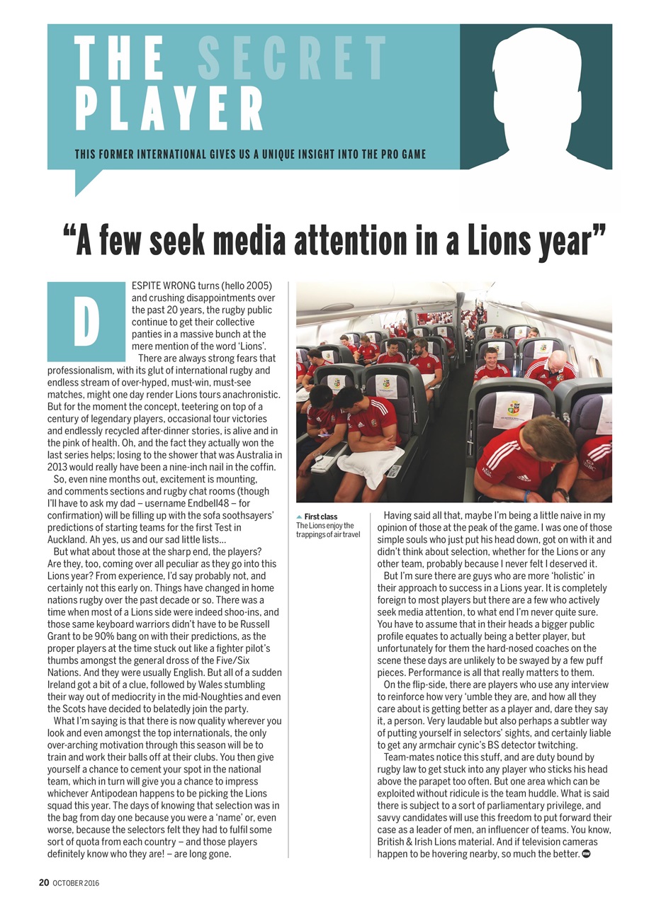 Rugby World Preview Pages