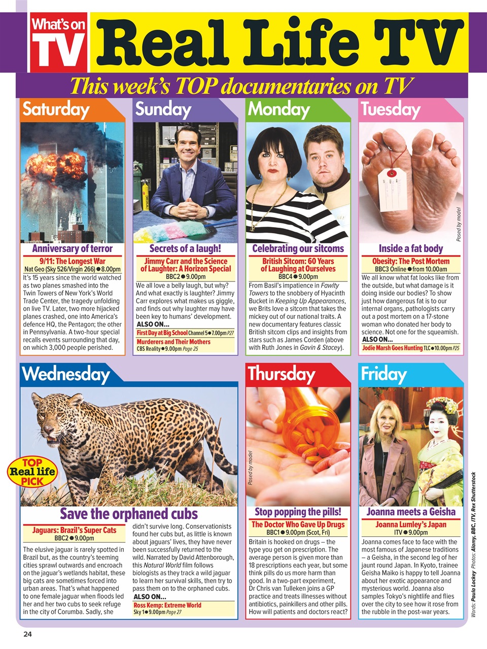 What's on TV Preview Pages