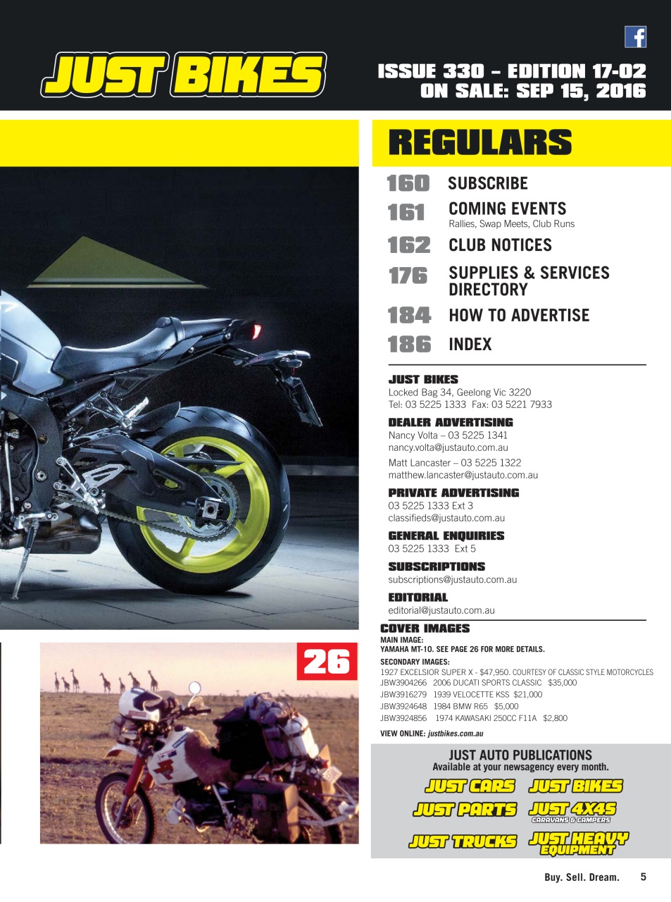 JUST BIKES Preview Pages