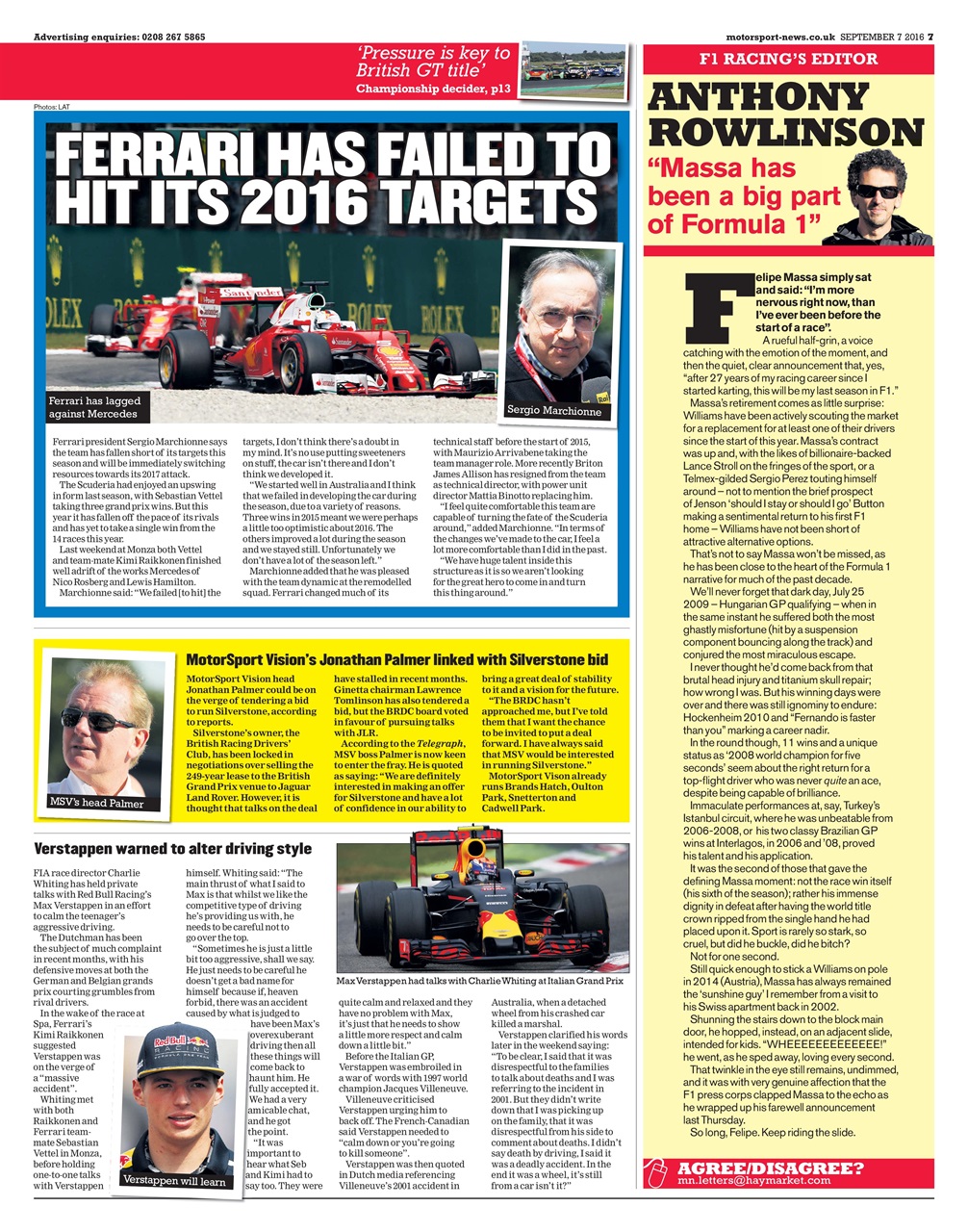 Motorsport News Preview Pages