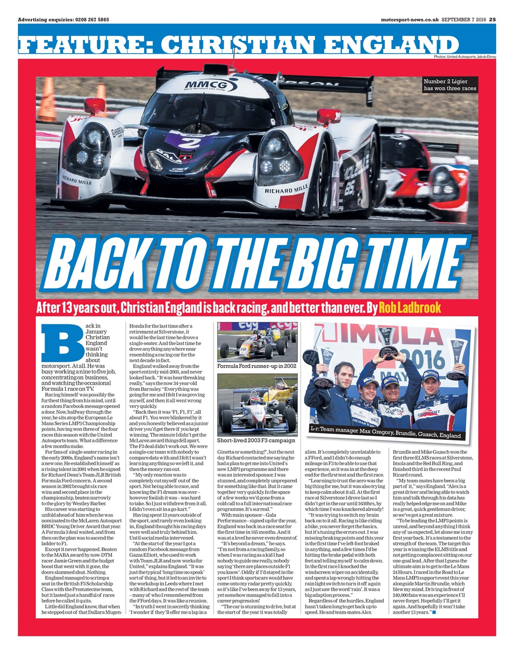 Motorsport News Preview Pages