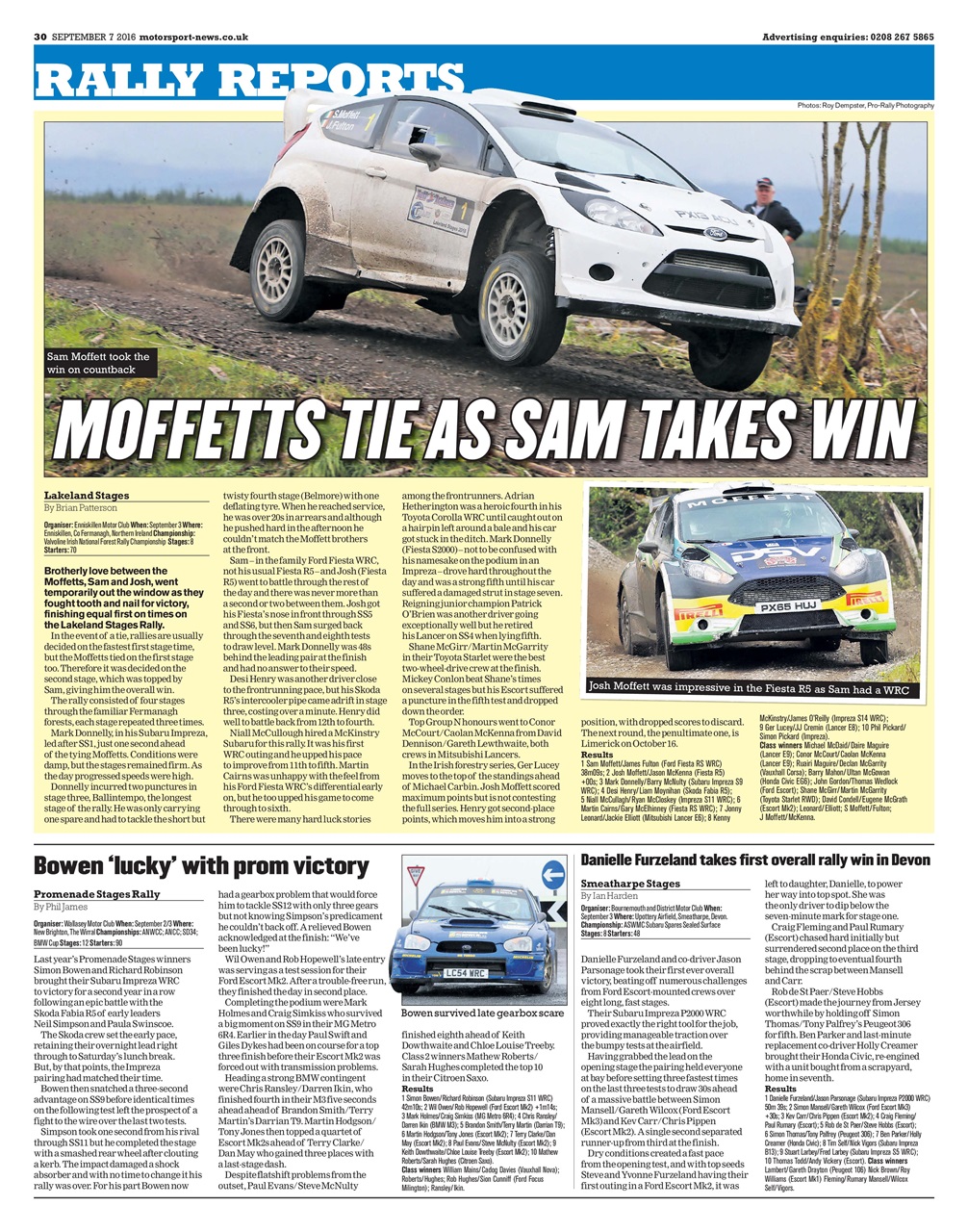 Motorsport News Preview Pages
