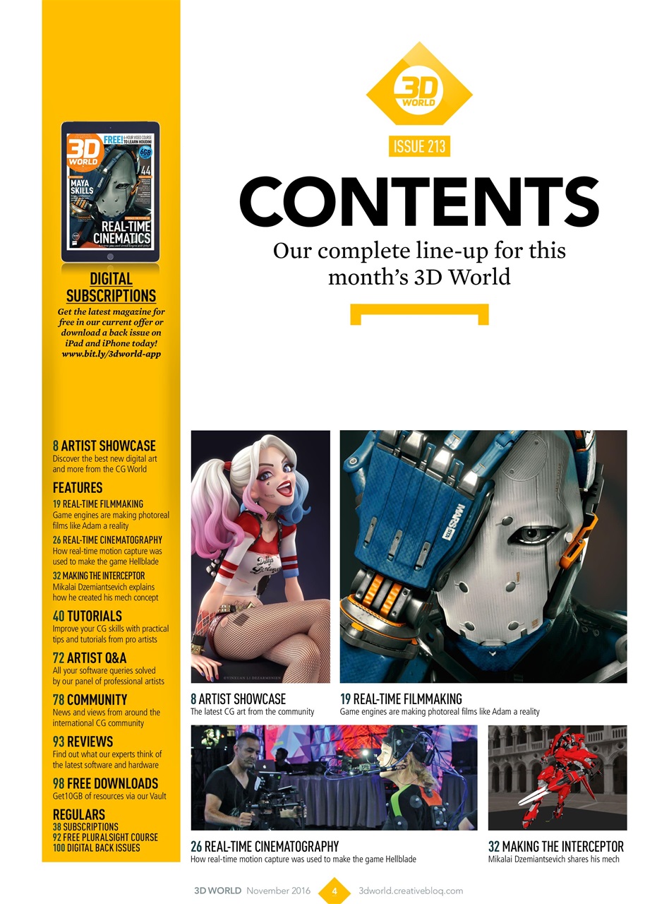 3D World Preview Pages