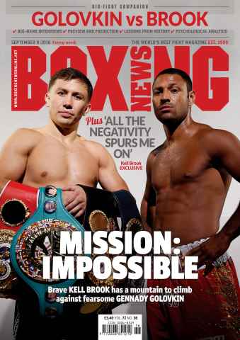 Boxing News issue 06/09/2016