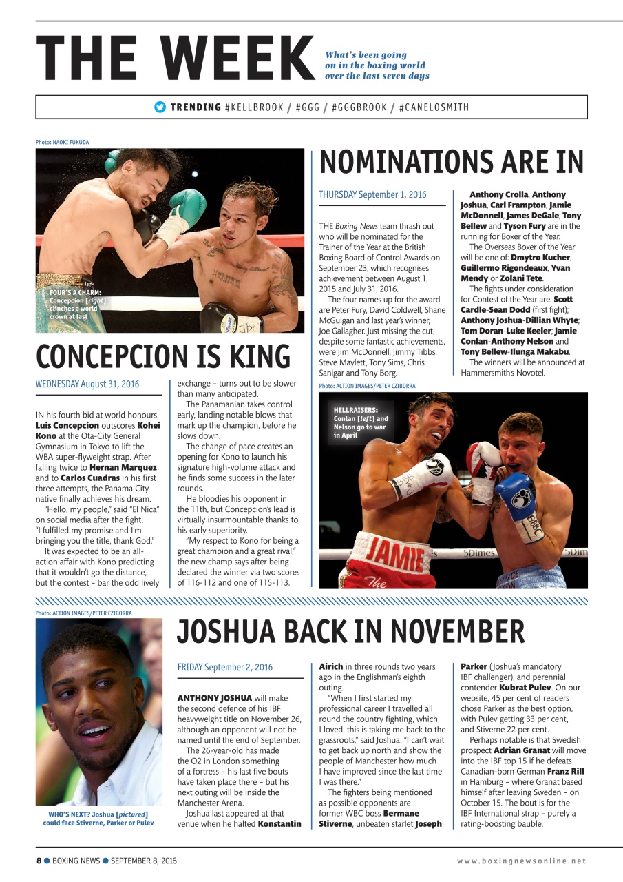 Boxing News Preview Pages