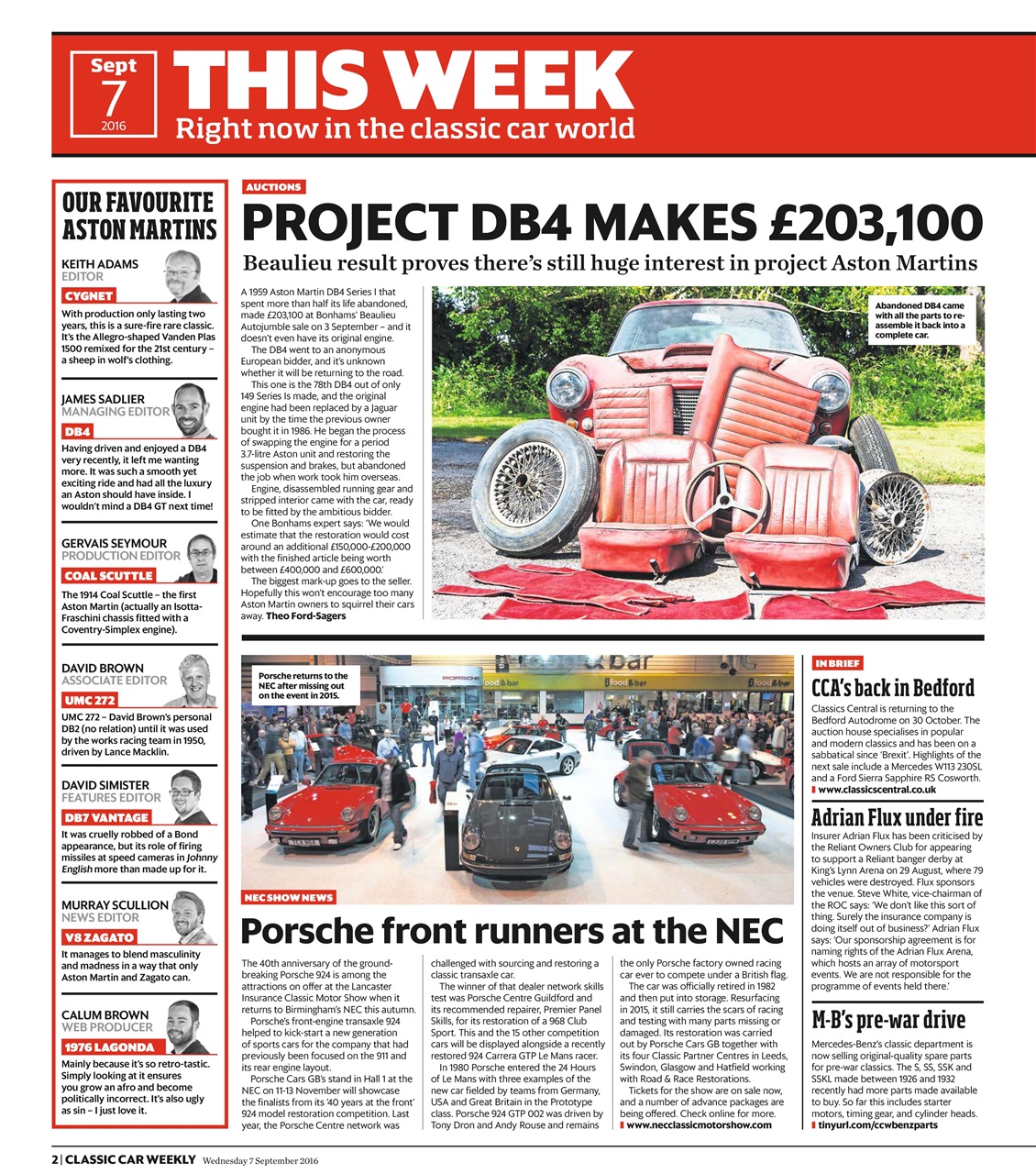 Classic Car Weekly Preview Pages