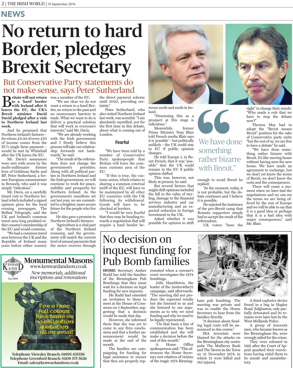 Irish World Preview Pages