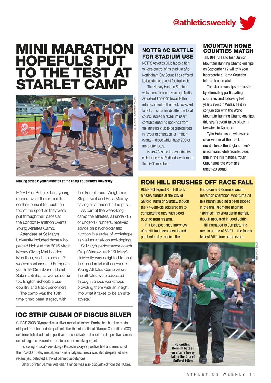 AW – Athletics Weekly Magazine Preview Pages