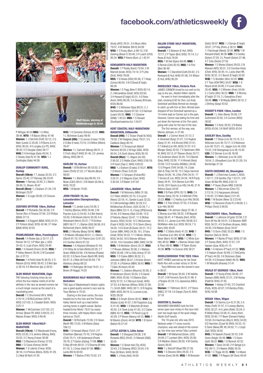 AW – Athletics Weekly Magazine Preview Pages