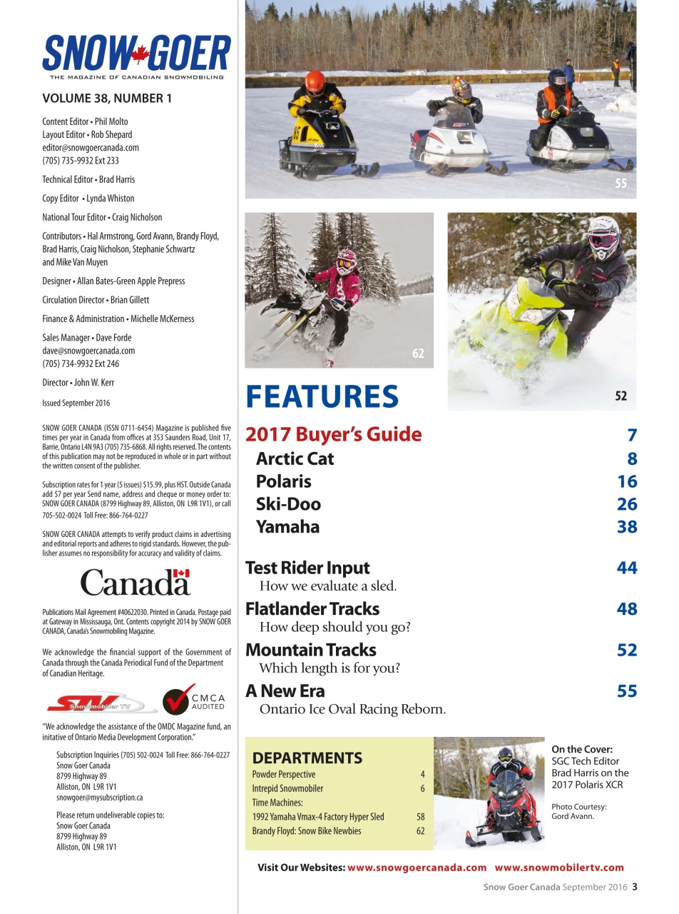 Snow Goer Canada Preview Pages