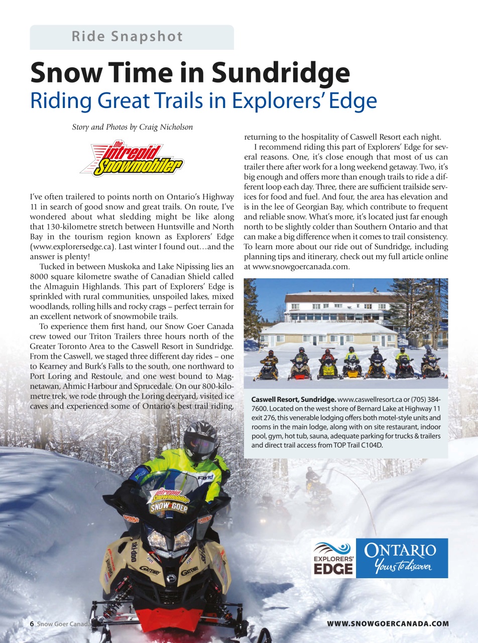 Snow Goer Canada Preview Pages